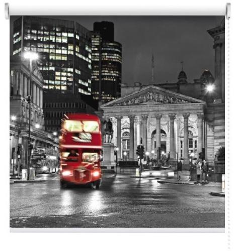Λεωφορείο στο Λονδίνο, Πόλεις - Ταξίδια, Ρολοκουρτίνες, 120 x 80 εκ.