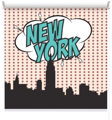 New York, Κόμικς, Ρολοκουρτίνες, 100 x 100 εκ.