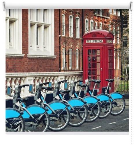 Ποδήλατα στο Λονδίνο, Πόλεις - Ταξίδια, Ρολοκουρτίνες, 120 x 80 εκ.