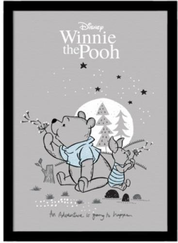Winnie the Pooh & piglet την νύχτα!, Παιδικά, Πίνακες σε καμβά, 20 x 30 εκ.