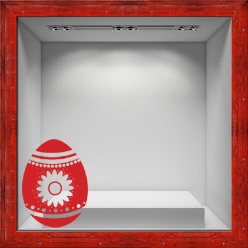 Μεγάλο Πασχαλινό αυγό, Πασχαλινά, Αυτοκόλλητα βιτρίνας, 50 x 67 εκ.