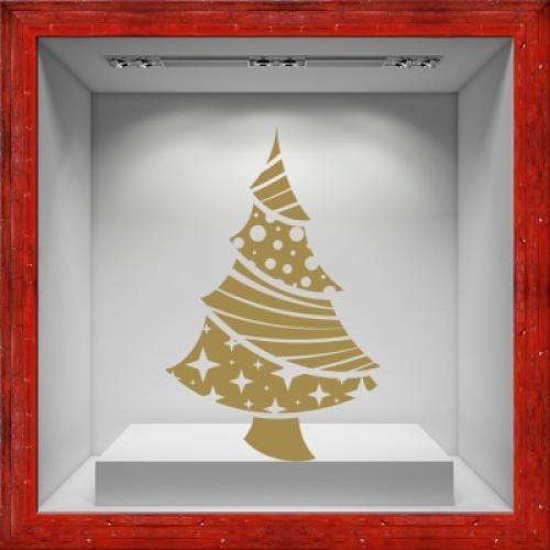 Μικρό Χριστουγεννιάτικο Δεντράκι, Χριστουγεννιάτικα, Αυτοκόλλητα βιτρίνας, 45 x 70 εκ.