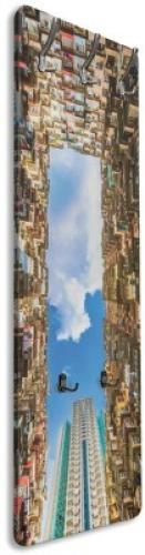 Ουρανοξύστες, Πόλεις -Ταξίδια, Κρεμάστρες & Καλόγεροι, 45 x 138 εκ.
