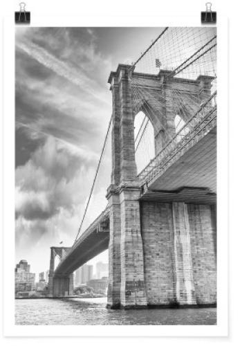 Γκρίζα γέφυρα του Μπρούκλιν, Πόλεις - Ταξίδια, Πόστερ, 20 x 30 εκ.