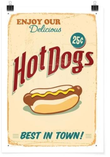 Hot-dogs, Φράσεις, Πόστερ, 20 x 30 εκ.