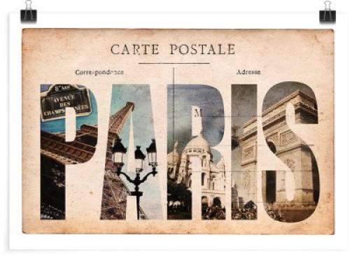 PARIS, Vintage, Πόστερ, 30 x 20 εκ.