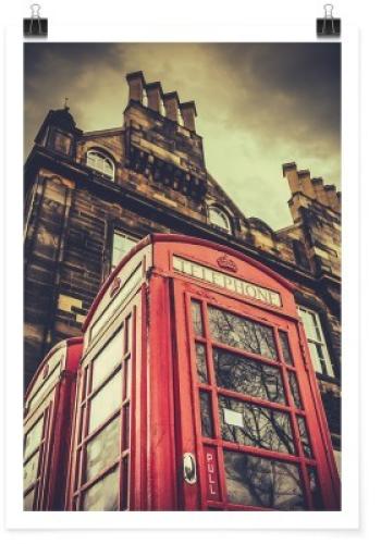 Τηλεφωνικός θάλαμος στο Λονδίνο, Πόλεις - Ταξίδια, Πόστερ, 20 x 30 εκ.