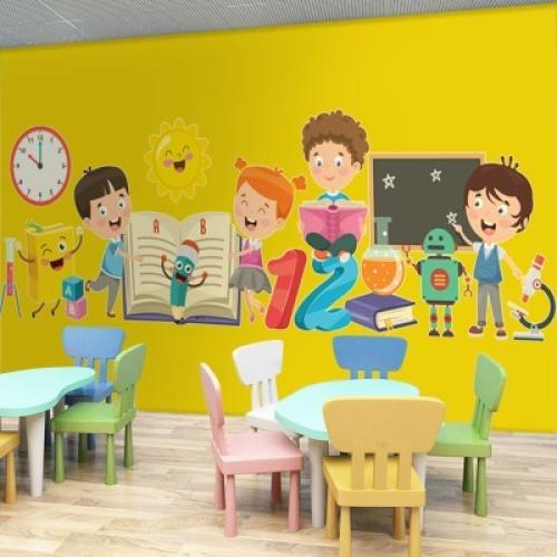 Πάμε σχολείο, Παιδικά, Αυτοκόλλητα τοίχου, 70 x 22 εκ.