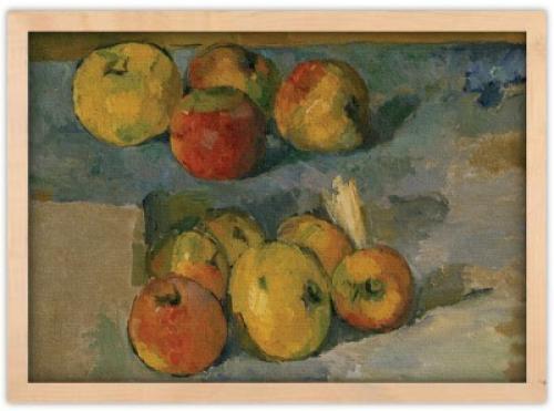 Apples, Cezanne Paul, Διάσημοι ζωγράφοι, 30 x 20 εκ. Ύφασμα | Mediatex® Botticelli