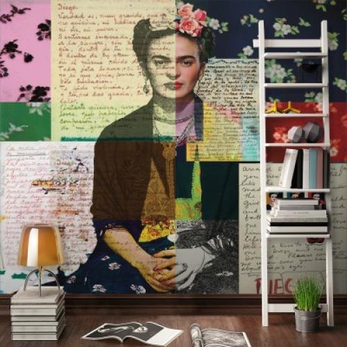 Frida kahlo letters, Frida Kahlo - Diego Rivera, Διάσημοι ζωγράφοι, 100 x 110 εκ.