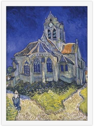 Η εκκλησία της Οβέρ σιρ Ουάζ, Vincent van Gogh, Διάσημοι ζωγράφοι, 20 x 30 εκ. Ύφασμα | Mediatex® Botticelli