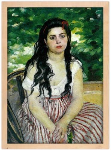 Η τσιγγανοπούλα, Renoir Pierre Auguste, Διάσημοι ζωγράφοι, 20 x 30 εκ. Ύφασμα | Mediatex® Botticelli