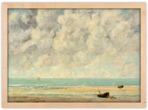 The Calm Sea, Gustave Courbet, Διάσημοι ζωγράφοι, 30 x 20 εκ.