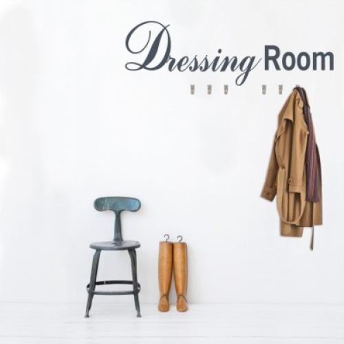 Dressing room, Κρεμάστρες, Αυτοκόλλητα τοίχου, 100X30