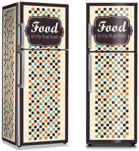 Food, Φόντο - Τοίχοι, Αυτοκόλλητα ψυγείου, 50 x 85 εκ.