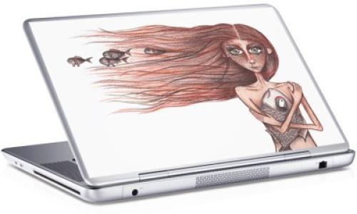 Κορίτσι, Skins sticker, Αυτοκόλλητα Laptop, 25 x 17 εκ. [8,9 Inches]