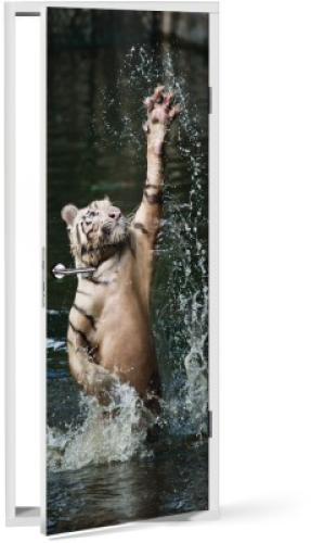 Τίγρης στο νερό, Ζώα, Αυτοκόλλητα πόρτας, 60 x 170 εκ.