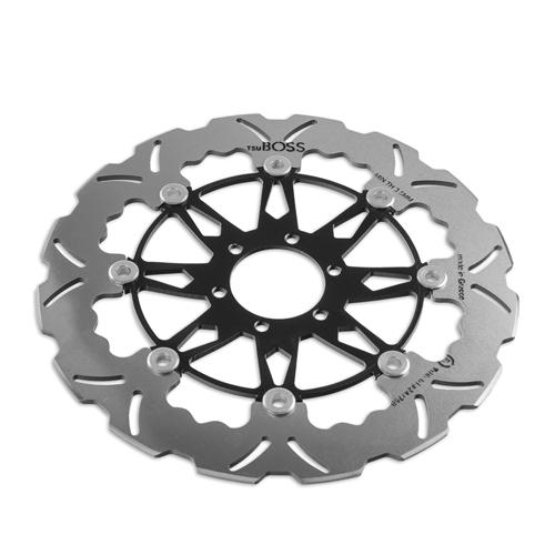 Tsuboss Front Brake Disc compatible with Aprilia Tuono 125 (03-07) STX01D Wave2Open Front Brake Disc (Tsuboss - APR-TUO125-FDW)