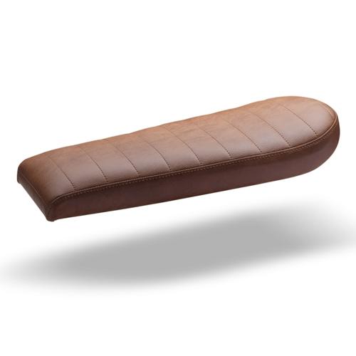 C-Racer Universal Scrambsadle Scrambler Seat ABS Plastic Material, 40 mm Seat Foam Thickness (C Racer - CRR-0049-043 Brown Rhombus Stitching Type Black Thread Color)