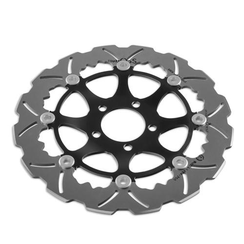 Tsuboss Front Brake Disc compatible with Kawasaki GTR 1000 (94-06) STX08D Wave2Open Front Brake Disc (Tsuboss - KAW-GTR1000-FDW)