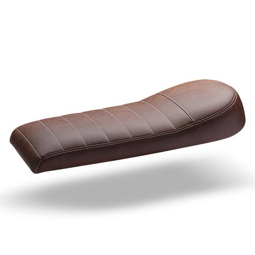 C-Racer Universal Scrambcity Scrambler seat ABS Plastic Material, 40 mm Seat Foam Thickness (C Racer - CRR-0050-033 Brown Chevron Stitching Type Brown Thread Color)