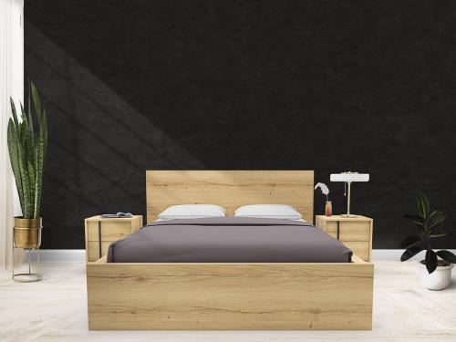 Κρεβάτι Διπλό Ξύλινο Bremo, 160x200 εκ., All4home
