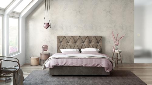 Κρεβάτι Thekla, χωρίς αποθηκευτικό χώρο, 160x200, Silk