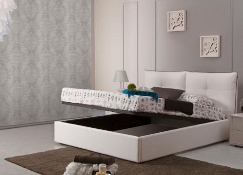 Κρεβάτι Υπέρδιπλο Monica με Δερματίνη, 160x200 εκ., All4home