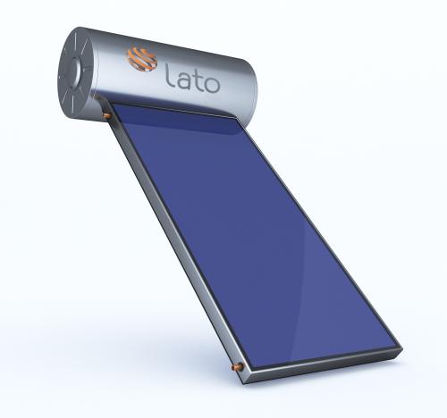 Ηλιακός θερμοσίφωνας 120 LT/2m² glass διπλής ενέργειας, Lato