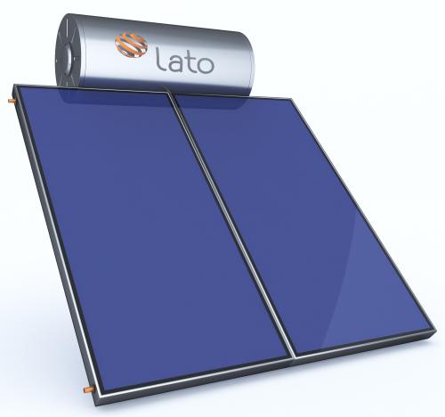 Ηλιακός θερμοσίφωνας 150 LT/3 m² glass διπλής ενέργειας, Lato
