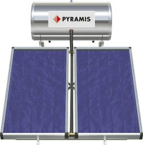 Ηλιακός θερμοσίφωνας 160lt/3m² Glass Διπλής Ενέργειας, Pyramis