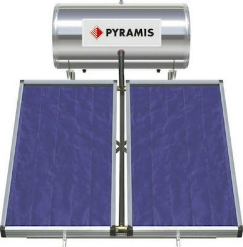 Ηλιακός θερμοσίφωνας 160lt/3m² Glass Τριπλής Ενέργειας, Pyramis