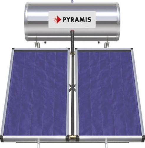 Ηλιακός θερμοσίφωνας 200lt/3m², Glass Τριπλής Ενέργειας, Pyramis
