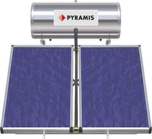 Ηλιακός θερμοσίφωνας 200lt/4m² Glass Τριπλής Ενέργειας, Pyramis