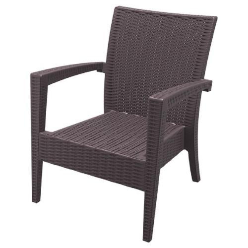 Καρέκλα Miami, 72x75x90 cm., Genomax - Λευκό