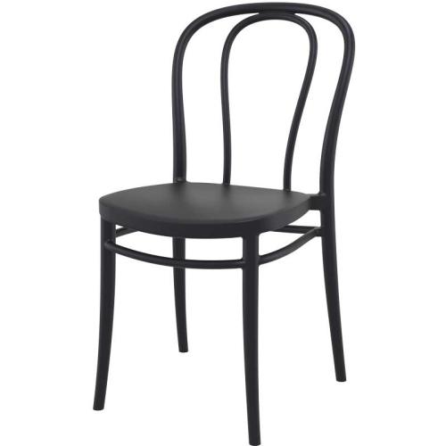 Καρέκλα Victor, 45x52x85 cm., Genomax - Μαύρο