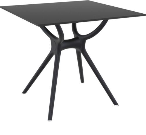 Τραπέζι Air, 80/80/75 cm., Genomax - Μαύρο