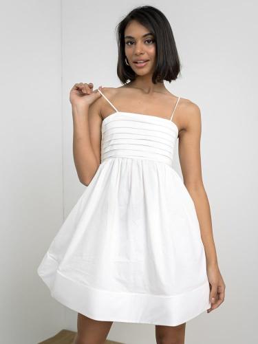 Glamorous Φόρεμα Με Ανοιχτή Πλάτη Λευκό - Sunny Spell