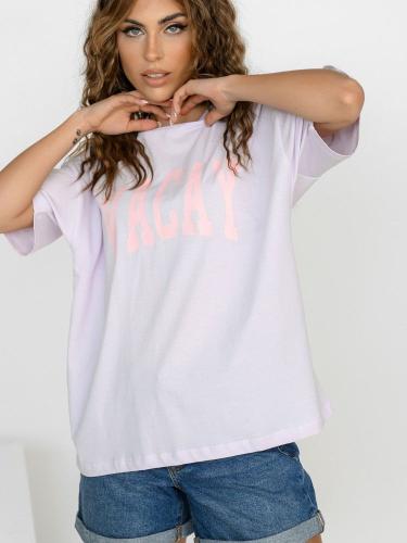 NOISY MAY T-Shirt Oversized Με Στάμπα Λιλά - Sunfalare