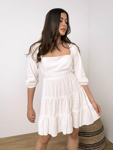 Glamorous Φόρεμα Με Ανοιχτή Πλάτη Λευκό - Love Of Mine