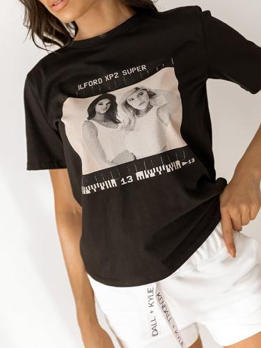 Kendall + Kylie T-Shirt Κοντομάνικο Μαύρο - Material Girls