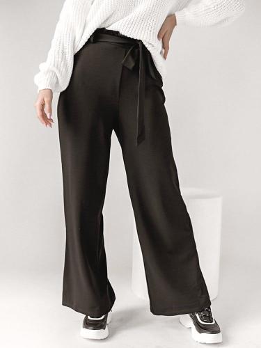 Vero Moda Παντελόνι Με Ζώνη Μαύρο - Blurred Lines