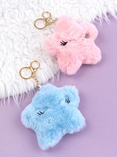 TWINKLE STAR FURRY KEYRING (2 COLORS)