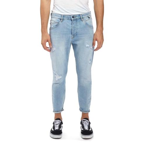 ALEX K4441 RELAXED TAPERED FIT JEANS MEN GABBA