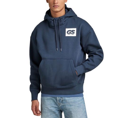 GS FRONT AND BACK GRAPHIC LOOSE FIT HOODIE MEN G-STAR RAW