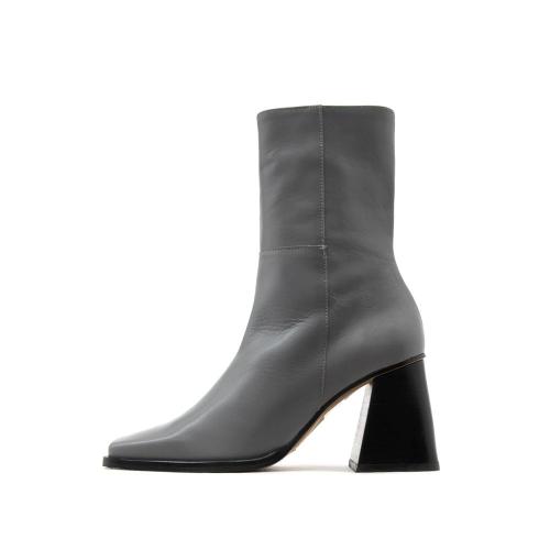 LEATHER MID HEEL ANKLE BOOTS WOMEN ANGEL ALARCON