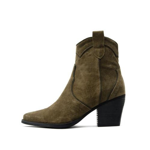 SUEDE LEATHER ANKLE BOOTS WOMEN CREATOR