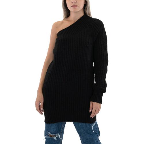 ONE SLEEVE SHOULDER OFF SWEATER WOMEN TAILOR MADE