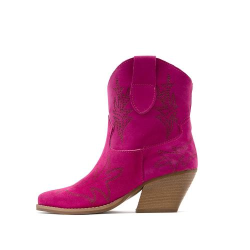 SUEDE LEATHER ANKLE BOOTS WOMEN ONCE