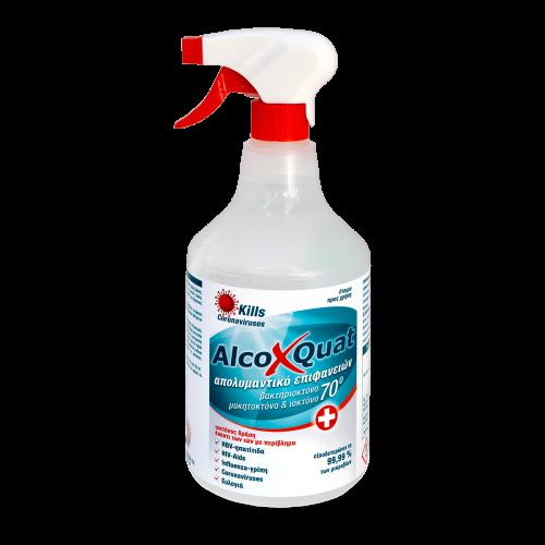 Απολυμαντικό Επιφανειών AlcoXQuat 1000ml + Αντλία